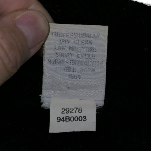 Land's End Size 14 Boiled Wool Textured Sweater Jacket  Fitted Vintage Structure - Picture 10 of 10